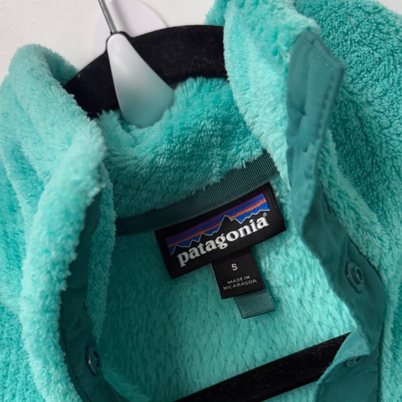 PATAGONIA WOMENS TURQUOISE COWL NECK SWEATER - Picture 2 of 5